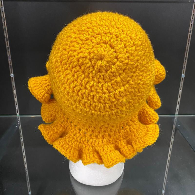 Chic Mustard Crochet Floppy Bucket Hat for Effortless Style